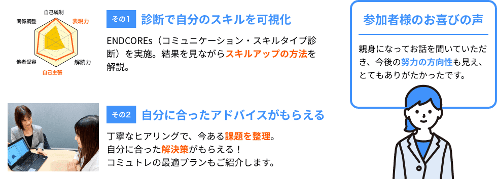 無料セミナー参加者の声