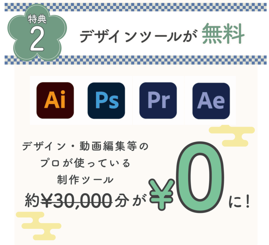 Fammは約3万円相当のデザインソフトが無料