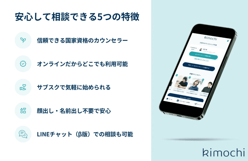 Kimochiの5つの特徴