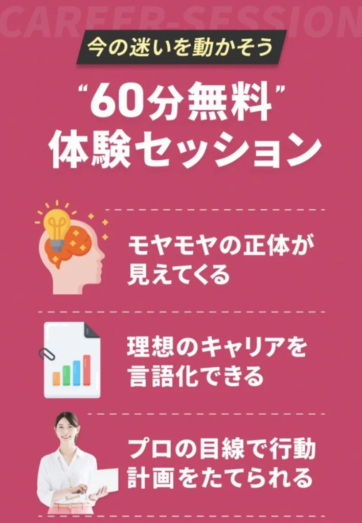 キャリアセッションの60分無料相談